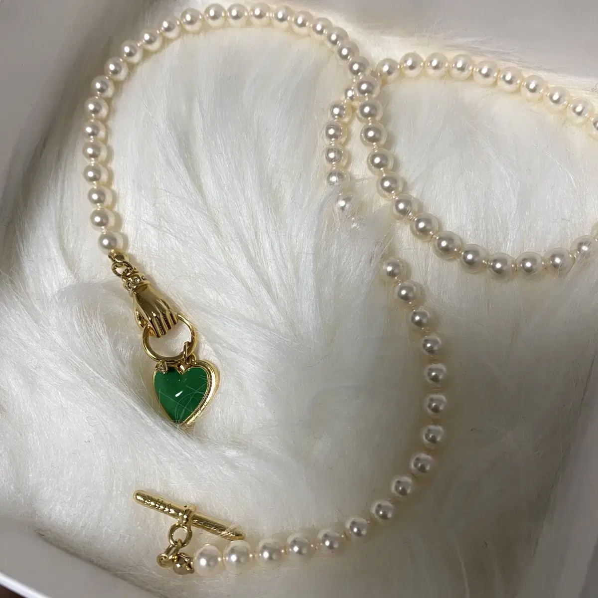 빈티지 헐리우드 진주목걸이 Catch Love Pearl Necklace